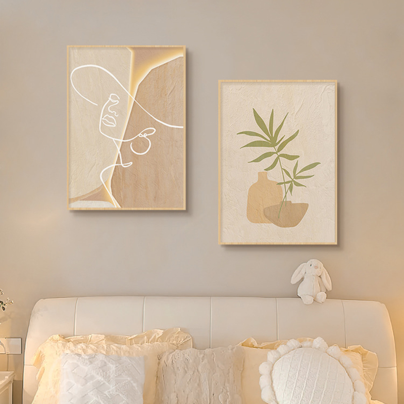 Korean Lifestyle Aesthetic - Quadro su Tela in Stile Crema