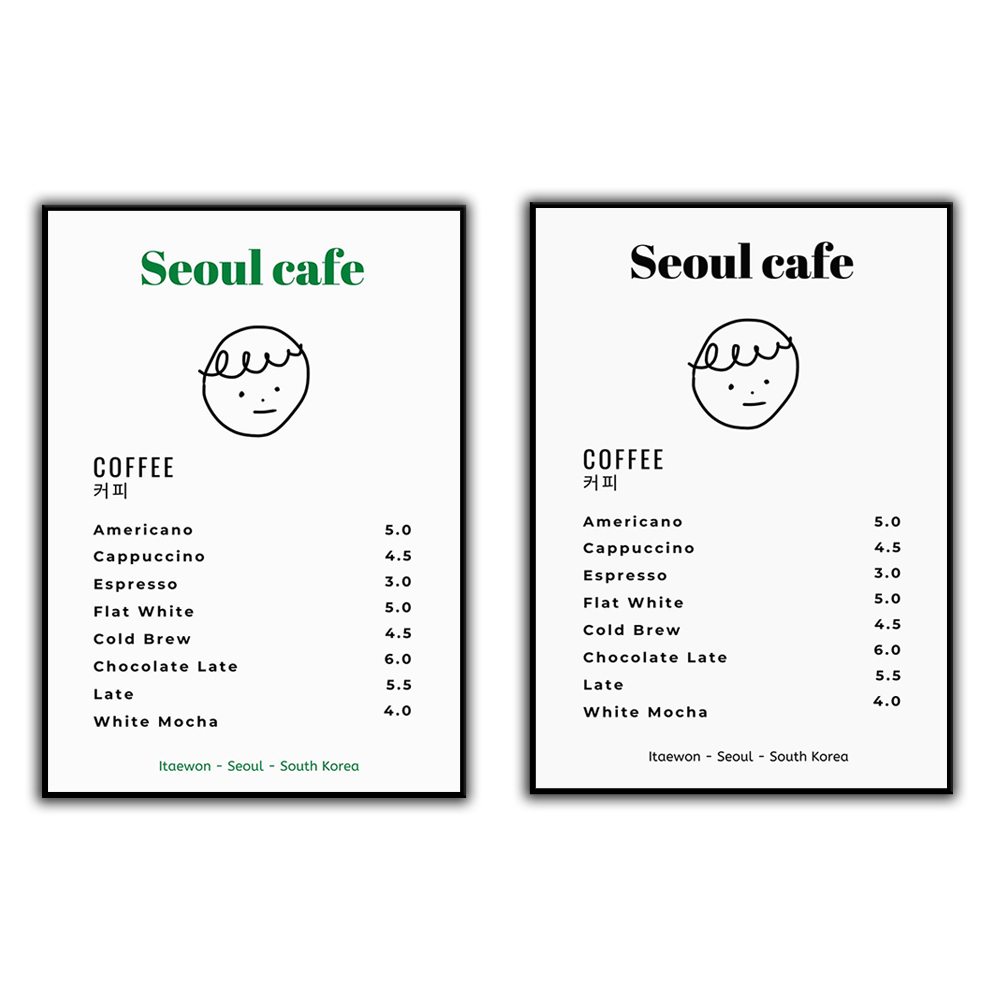 Korean Lifestyle Aesthetic - Seoul Cafe Stampa Wall Art Stampabile