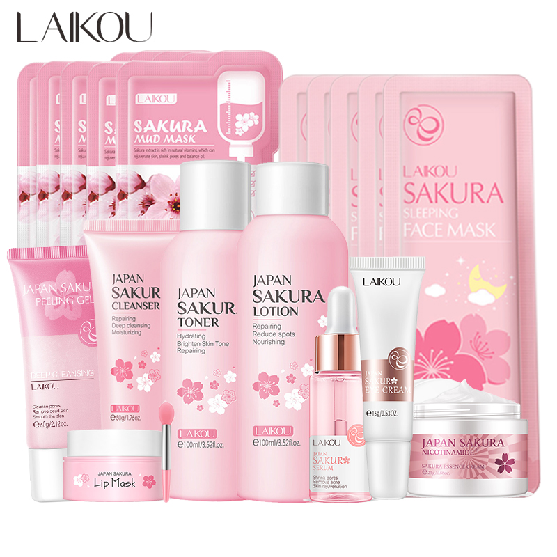 Korean Skincare Routine - Sakura Detergente per il viso Coreano