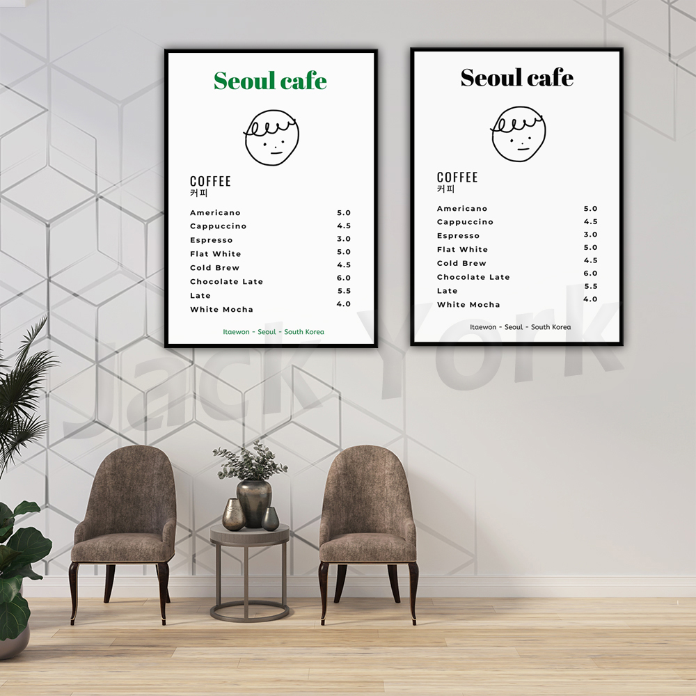 Seoul Cafe Stampa Wall Art Sta - Korean Lifestyle Aesthetic recensione e prezzo