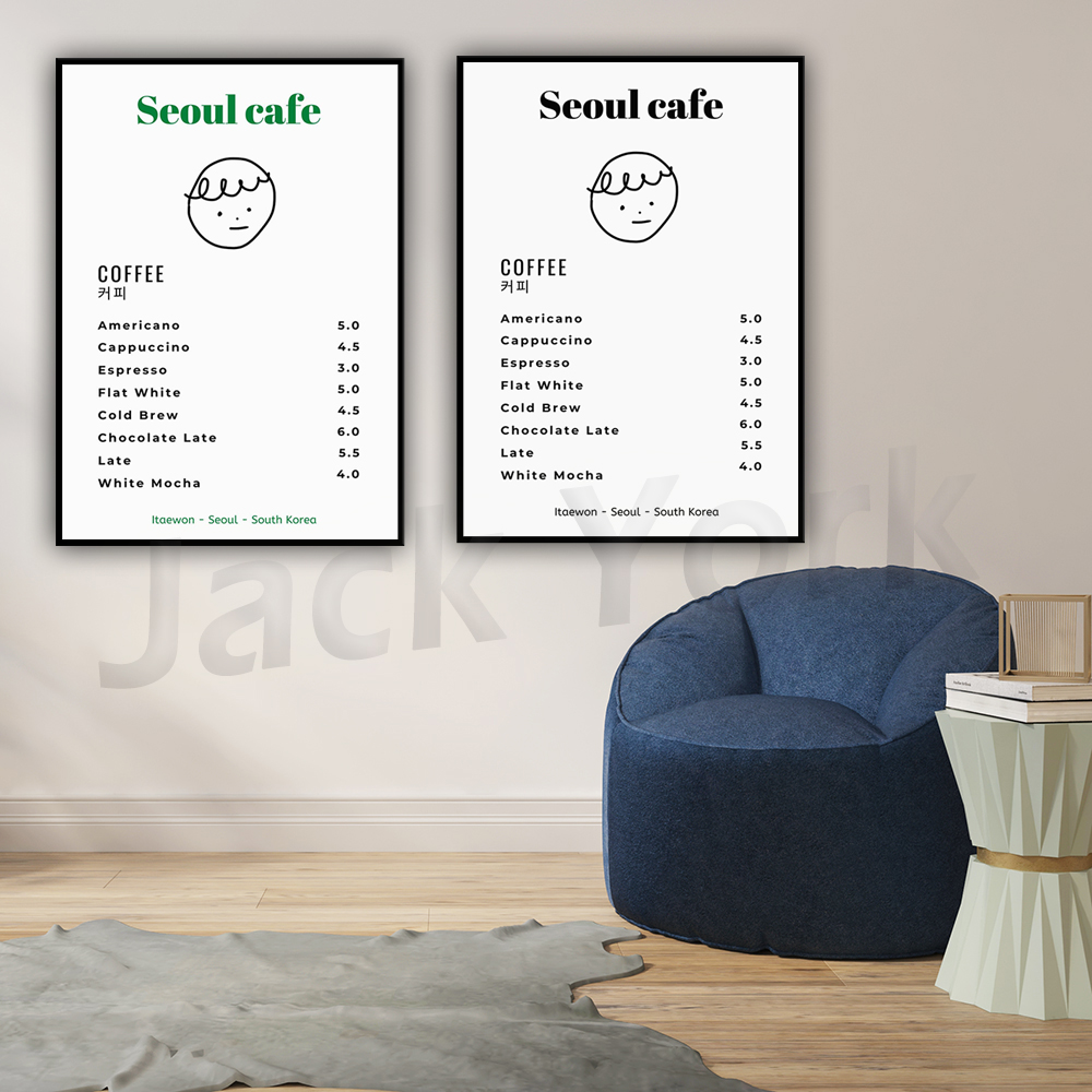 Seoul Cafe Stampa Wall Art Sta - Korean Lifestyle Aesthetic recensione e prezzo