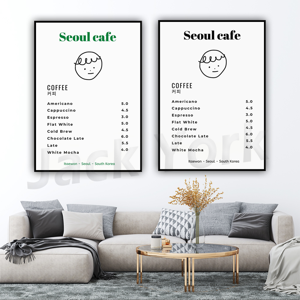 Seoul Cafe Stampa Wall Art Sta - Korean Lifestyle Aesthetic recensione e prezzo